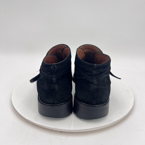 Cesare Paciotti Men Size 6.5 Black Suede Silver Buckle Ankle Casual Shoes - Picture 6 of 16